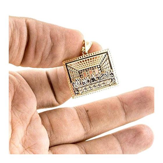 10K YELLOW Gold RELIGIOUS CZ CHARM NC64 2