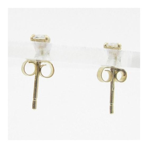 Unisex 14K gold fancy stud ball earrings 2