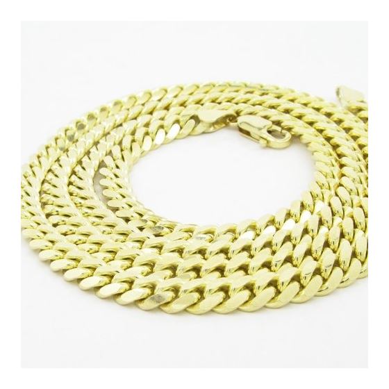 "Mens 10k Yellow Gold miami link chain 24"" 5MM LAGCMC2 24"" long and 5mm wide 2"