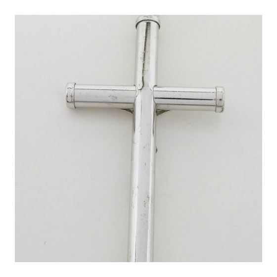 Jesus cut crucifix cross pendant SB30 83mm tall and 41mm wide 4