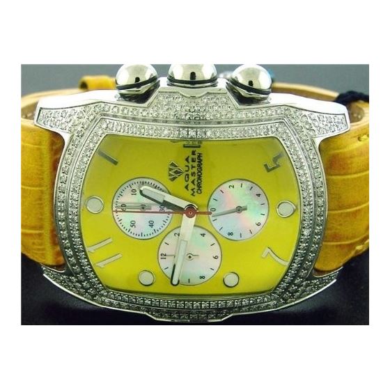 Bubble Loop Yellow Face W/ 2.50Ct Diamonds Watch-2