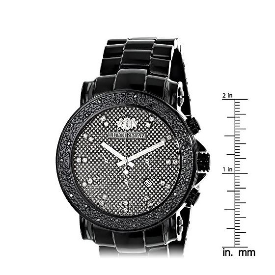 Black Diamond Watches: Oversized Mens Diamond Wa-4