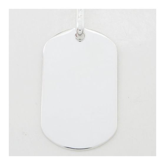 Plain dog tag pendant SB18 38mm tall and 19mm wide 4