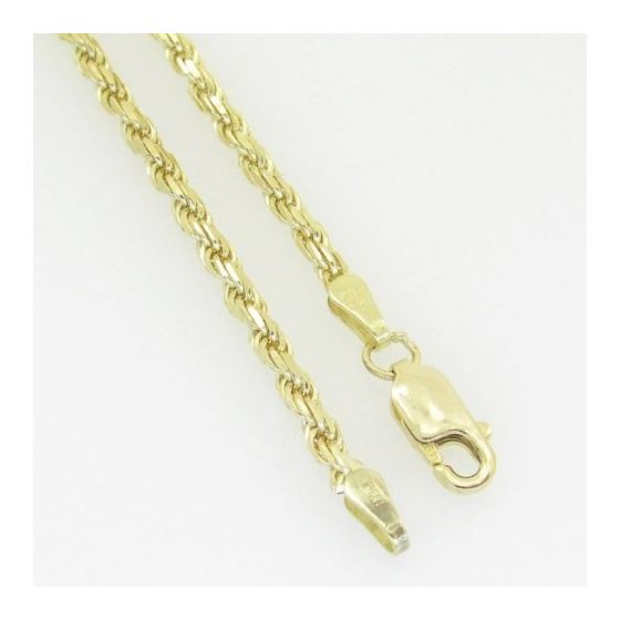 10K Yellow Gold rope chain GC7 4