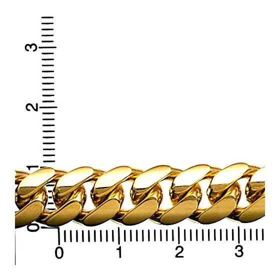 "14K YELLOW Gold MIAMI CUBAN SOLID CHAIN - 30"" Long 10.2X4MM Wide 4"