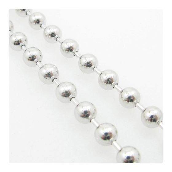 Mens .925 Italian Sterling Silver Ball Link Chain Length - 36 inches Width - 5mm 4