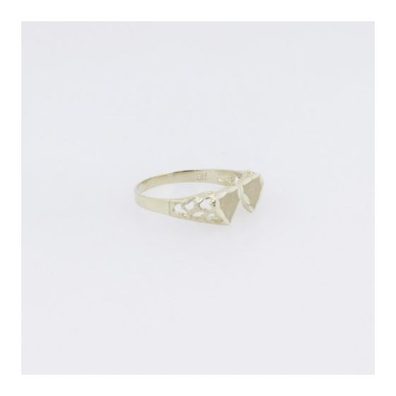 10k Yellow Gold Two mini heart ring ajr37 Size: 6.75 4