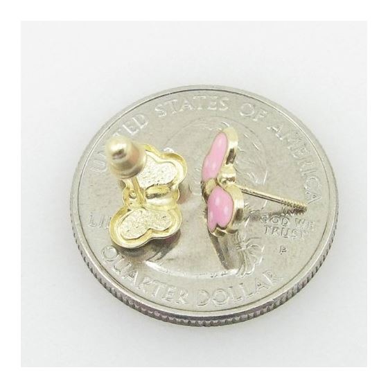 "14K Gold Earrings heart star flower dolphin penguin for Childeren