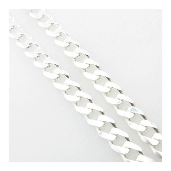 Silver Curb link chain Necklace BDC95 2