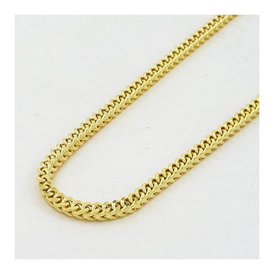 10K Yellow Gold FRANCO Hollow Chain 3MM Wide (24 Inches) 2