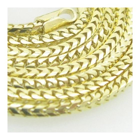 Mens Yellow-Gold Franco Link Chain Length - 22 inches Width - 1.5mm 2