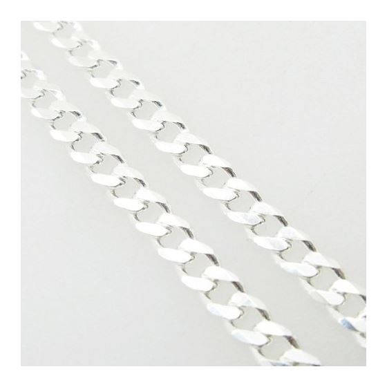 Silver Curb link chain Necklace BDC68 2