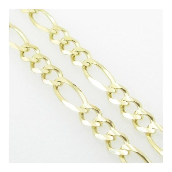 Mens Yellow-Gold Figaro Link Chain Length - 20 inches Width - 4.5mm 4