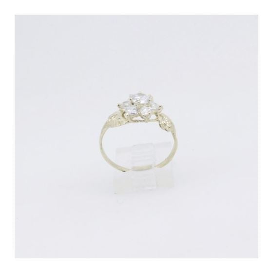 10k Yellow Gold Syntetic white gemstone ring ajr21 Size: 9.5 2