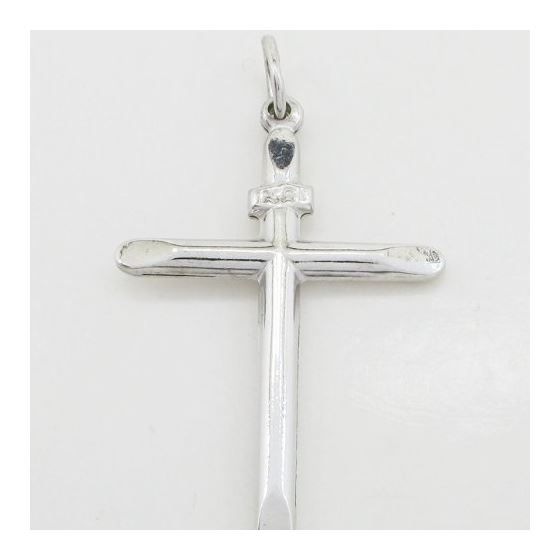 Plain cross silver pendant SB35 44mm tall and 28mm wide 4