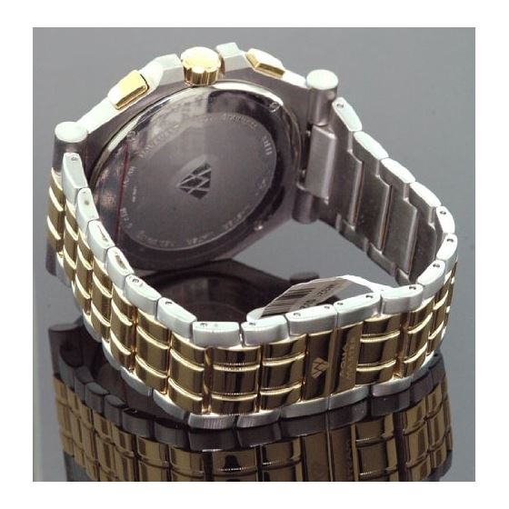Mens Swiss Made Two Tone Sports Diamond Watch 0.-2