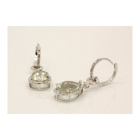 Sterling Silver Gemstone European Drop Earrings TR05 2
