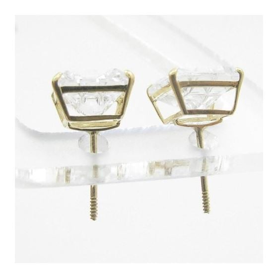 Unisex 14K solid gold earrings fancy stud hoop huggie ball fashion dangle swag 2