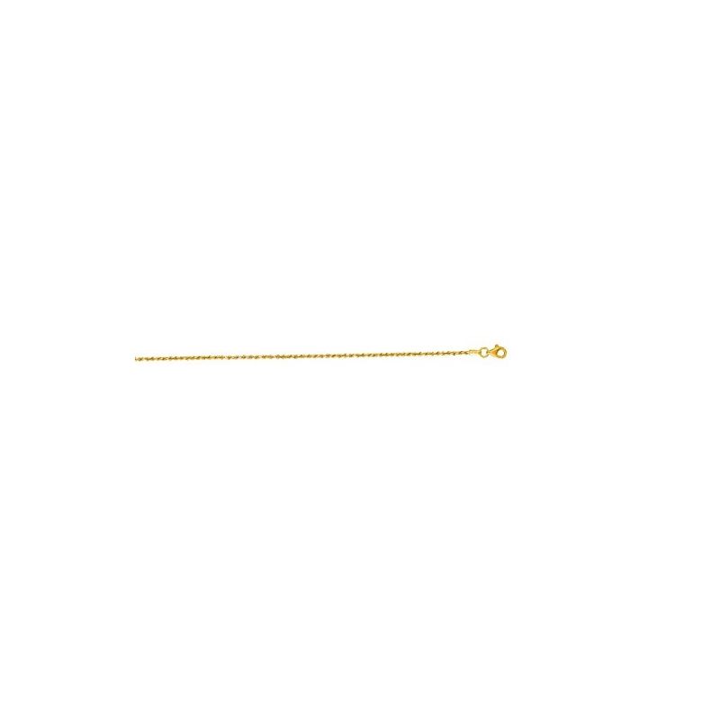 14K Yellow Gold Solid Diamond Cut Rope C 70173 1