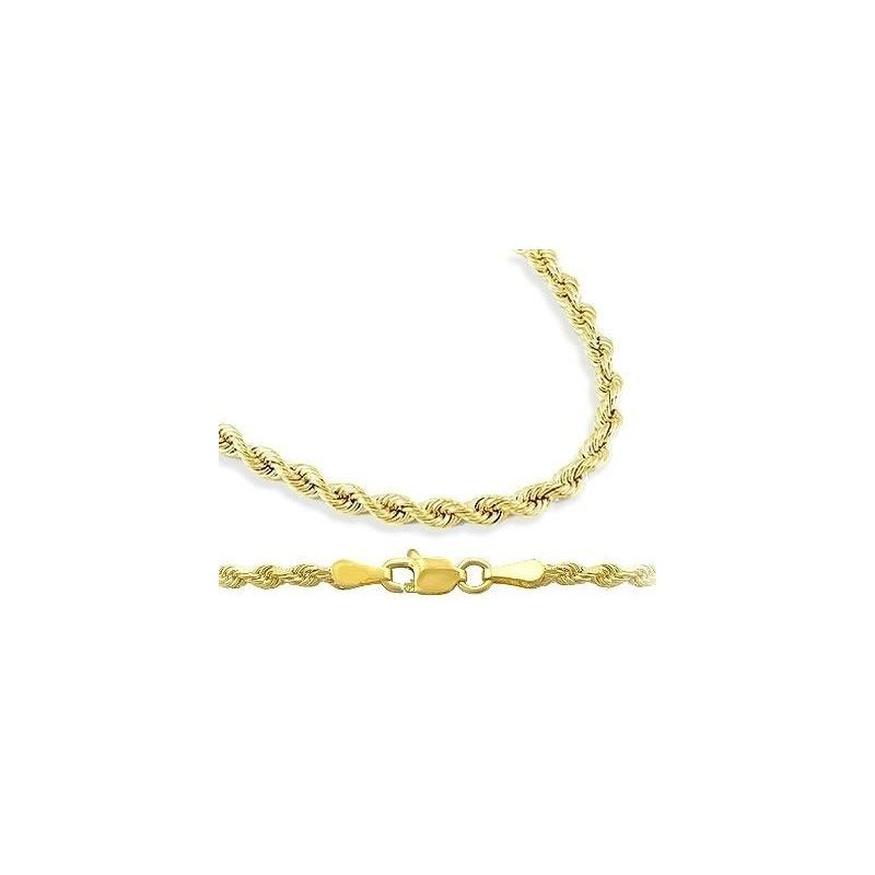 10K YELLOW Gold HOLLOW ROPE Chain - 18 I 61531 1