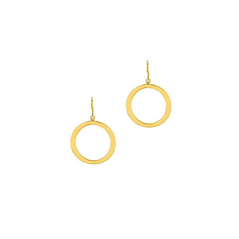 14K Yellow Gold Ladies Drop Earrings ER1 69103 1