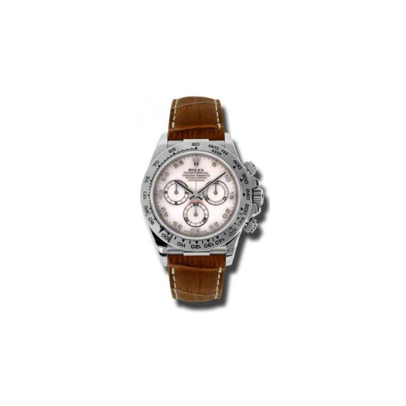 Rolex Watches  Daytona White Gold  Leath 54149 1