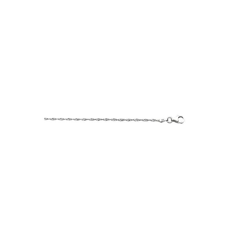 Sterling Silver 1.6 mm Wide Rhodium Plat 88311 1