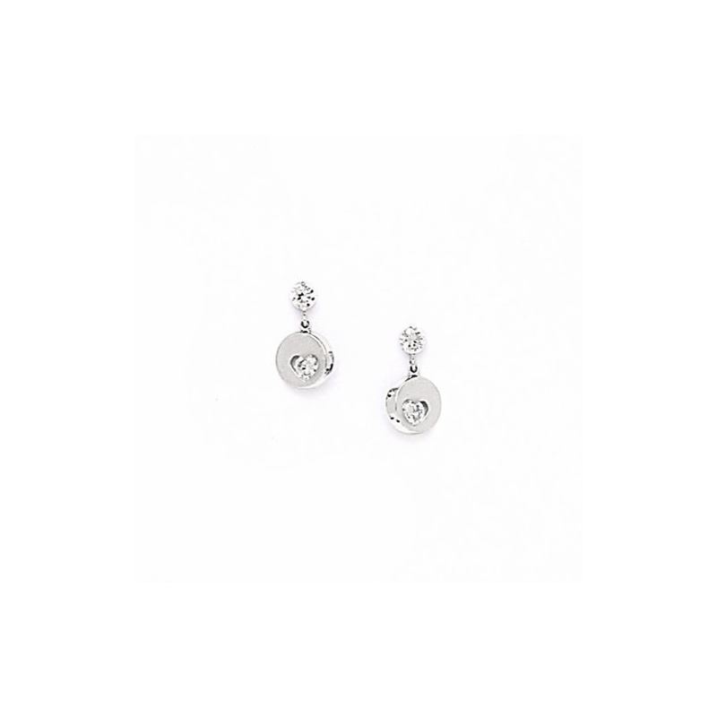 14K White Gold star oval drop shap with  66171 1