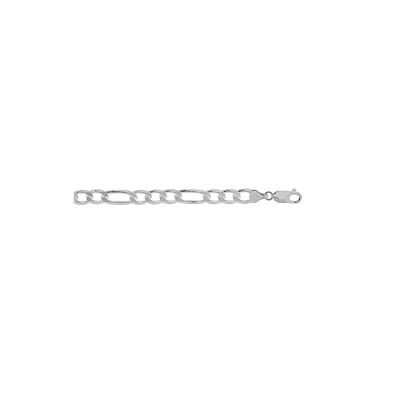 Sterling Silver 7.0 mm Wide Figaro Chain 80763 1