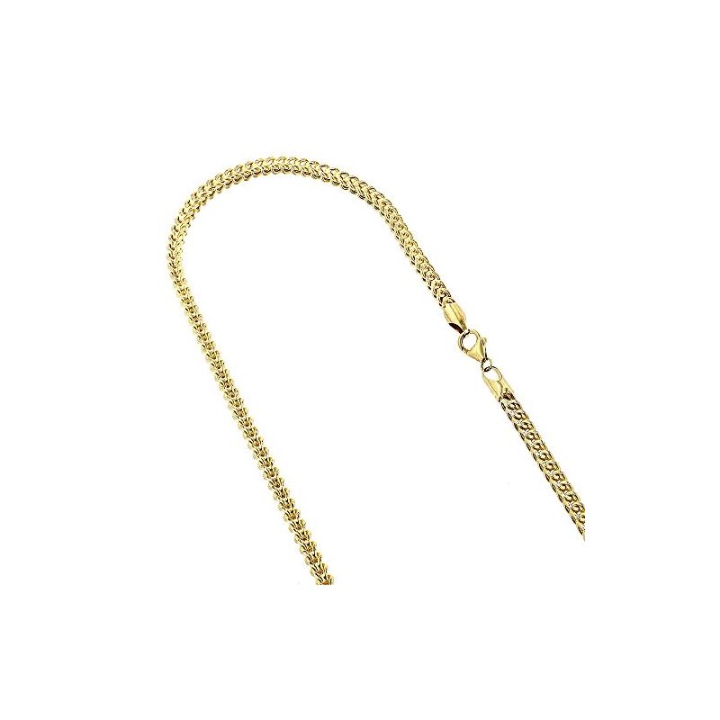 14k Yellow Gold Solid Franco Chain 4mm W 92274 1