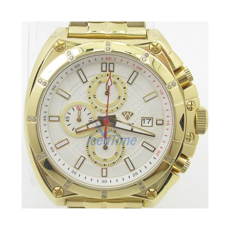 Mens Aqua Master Iced Out Diamond Watch  50734 1