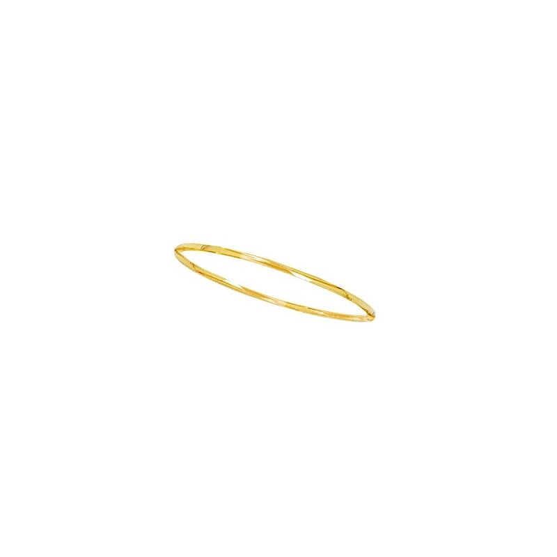 10K Yellow Gold Ladies Slip on Earrings  61400 1
