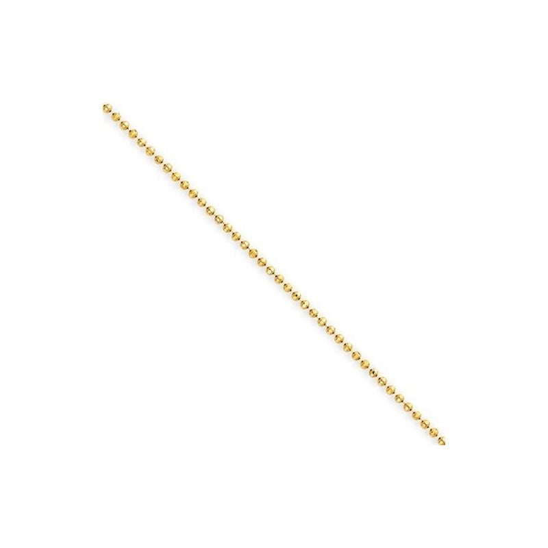 10K YELLOW Gold SOLID MOON CUT Chain - 2 61984 1