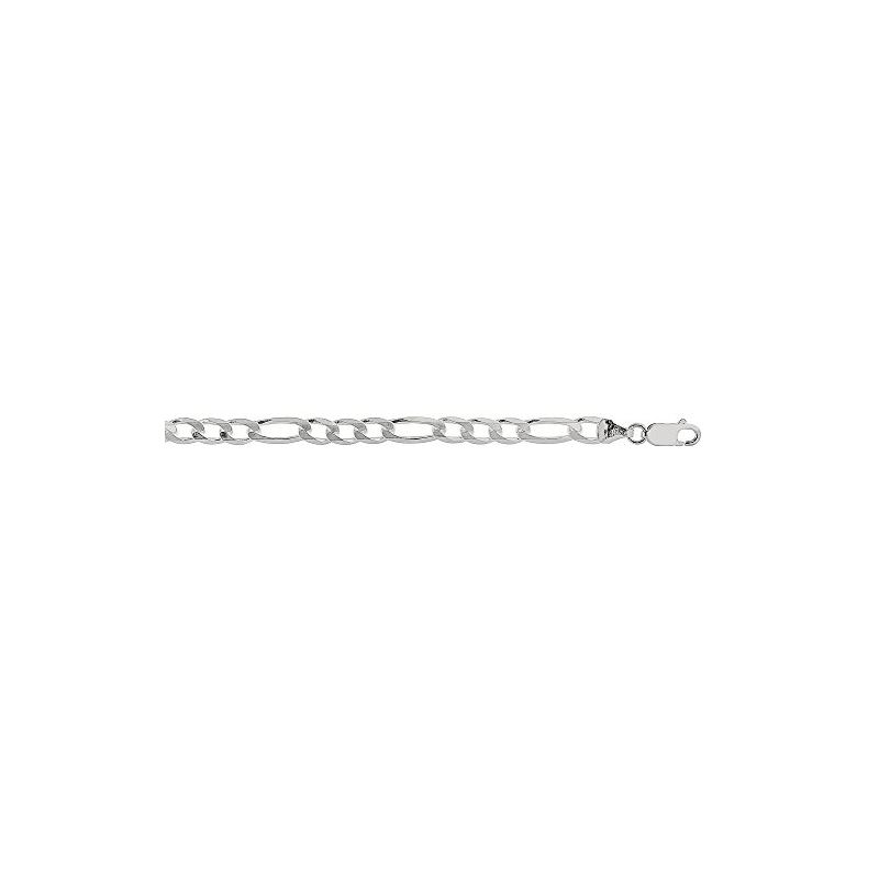 Sterling Silver 5.5 mm Wide Figaro Chain 80801 1