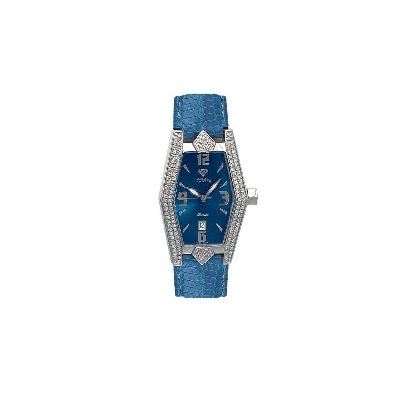 Ladies' Aqua-Diamond Watch, 1.50 Ctw