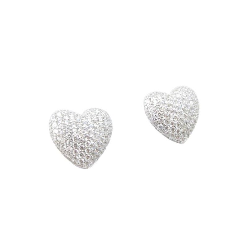 Womens .925 sterling silver White heart  83378 1