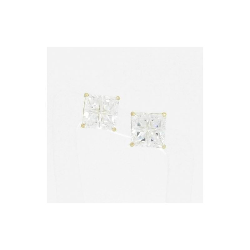 Unisex 14K solid gold earrings fancy stu 82406 1
