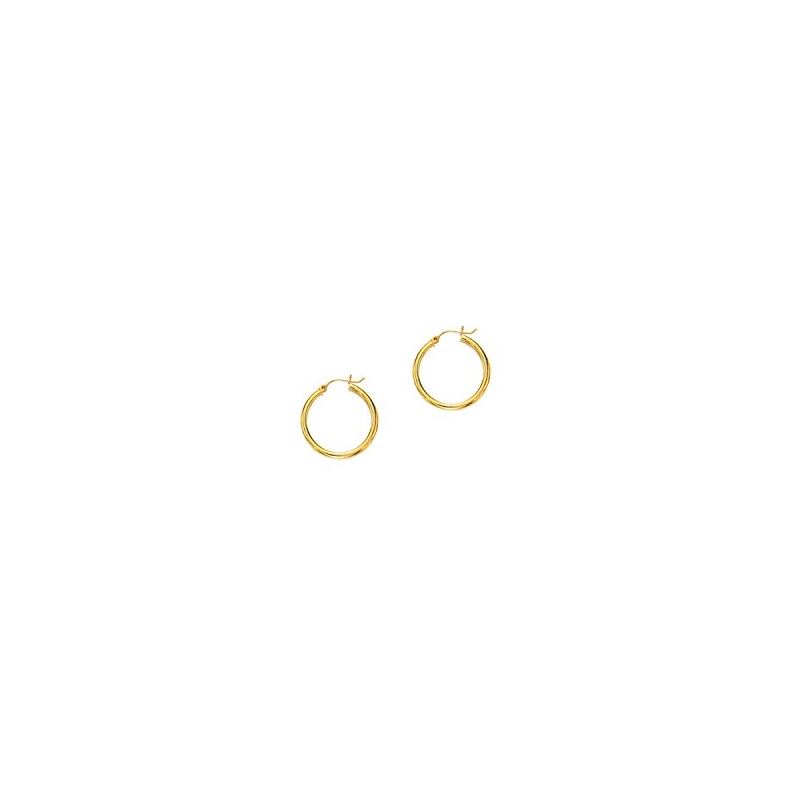 10K Yellow Gold Ladies Hoop Earrings 213 61377 1