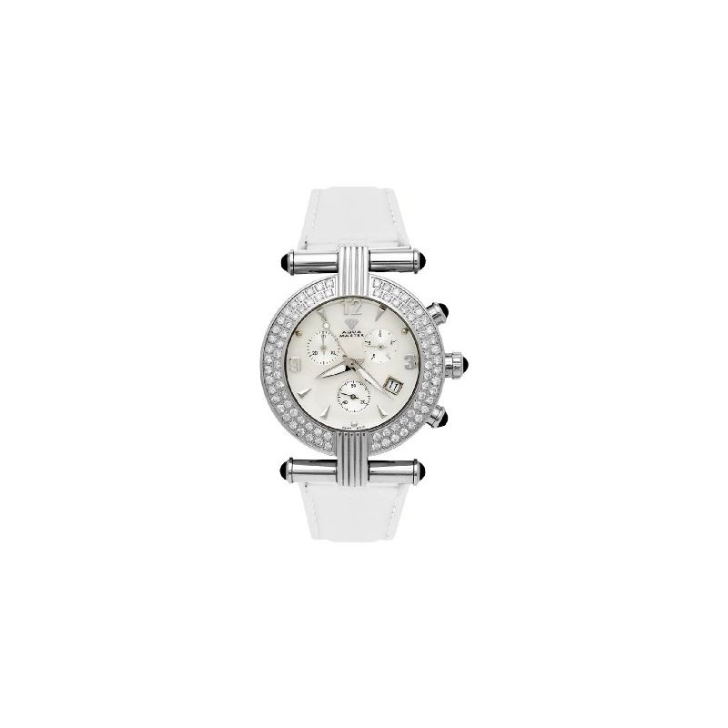 NEW! Ladies' Two-Row Big Diamond Watch, 2.80 C