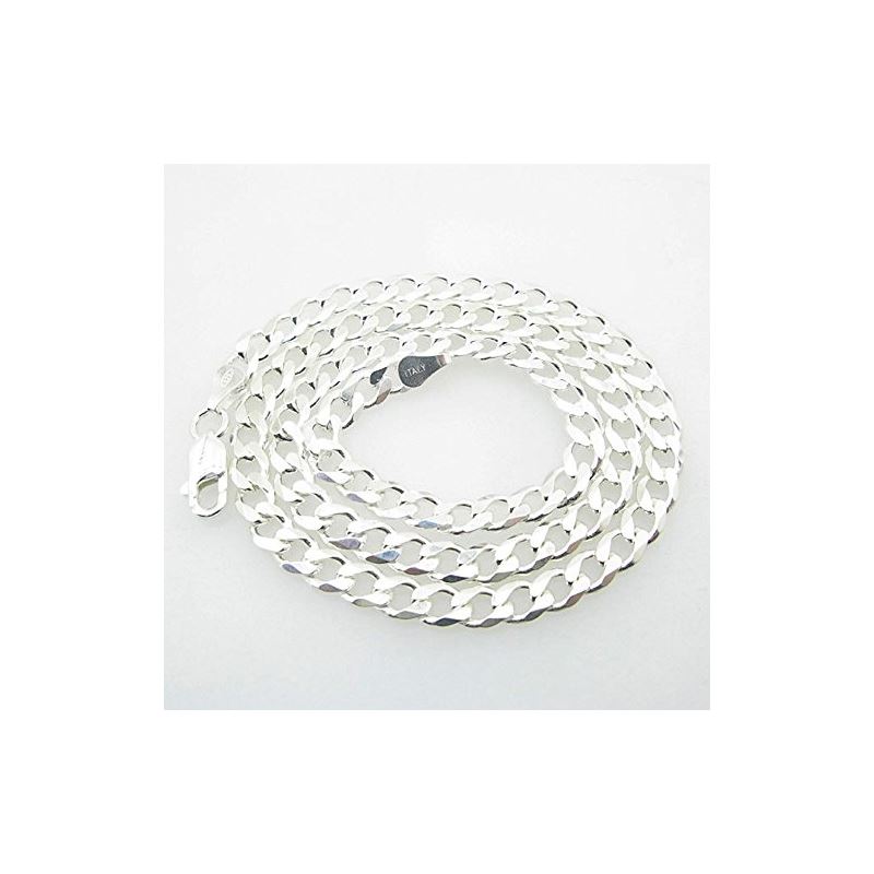 Silver Curb link chain Necklace BDC82 79552 1