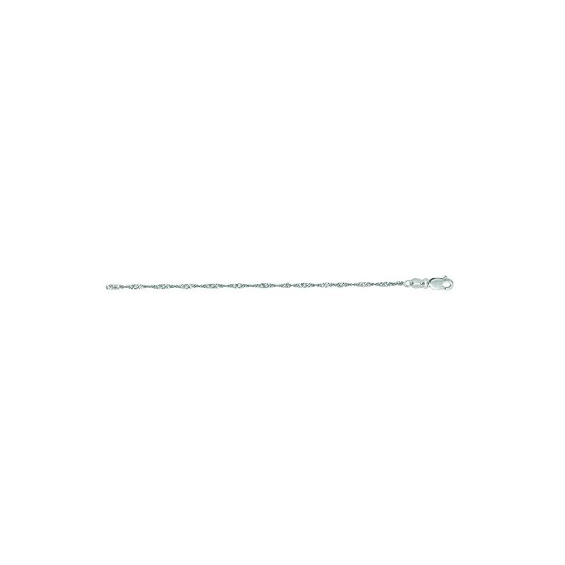 10K 18 inch long White Gold 1.5mm wide C 59051 1