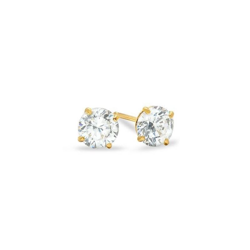 Unisex 14K Solid Yellow Gold 5mm Round S 82667 1