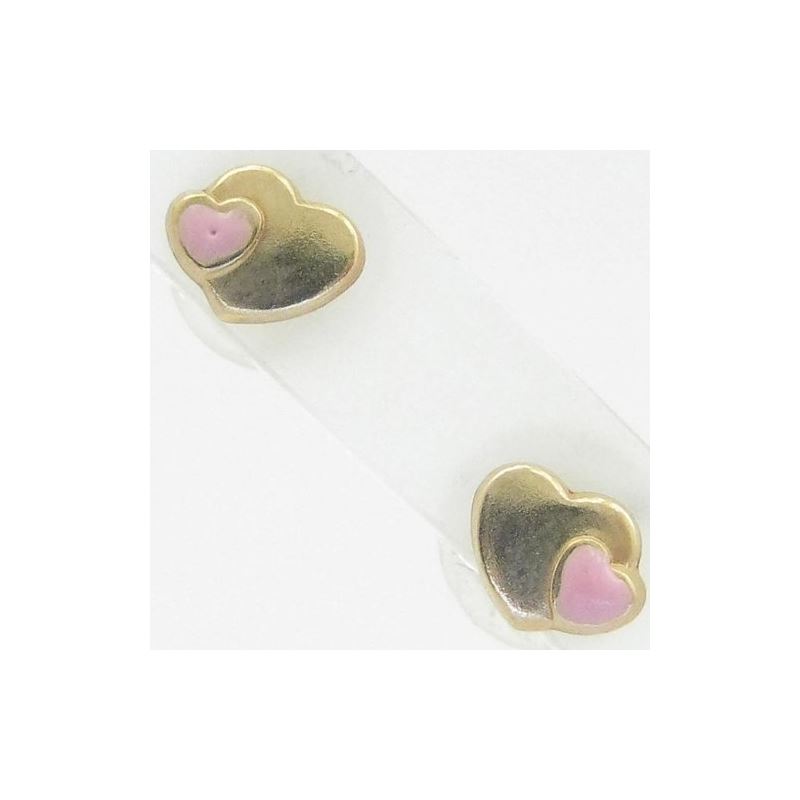 14K Gold Earrings heart star flower dolp 64223 1