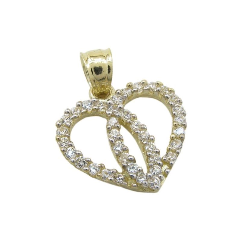 Womens 10k Yellow gold Dual heart join c 83557 1