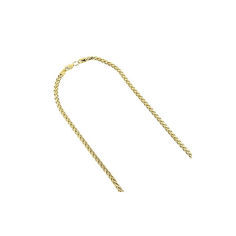 14K Yellow Gold Franco Chain 4Mm Wide Diamond Cut