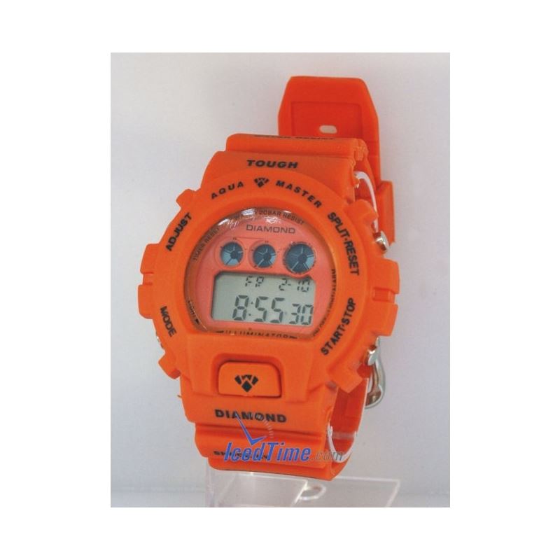 Aqua Master Shock Digital Watch Orange 27745 1