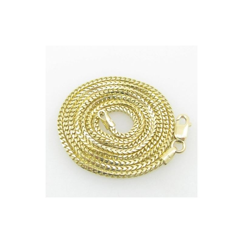 Mens Yellow-Gold Franco Link Chain Lengt 79220 1
