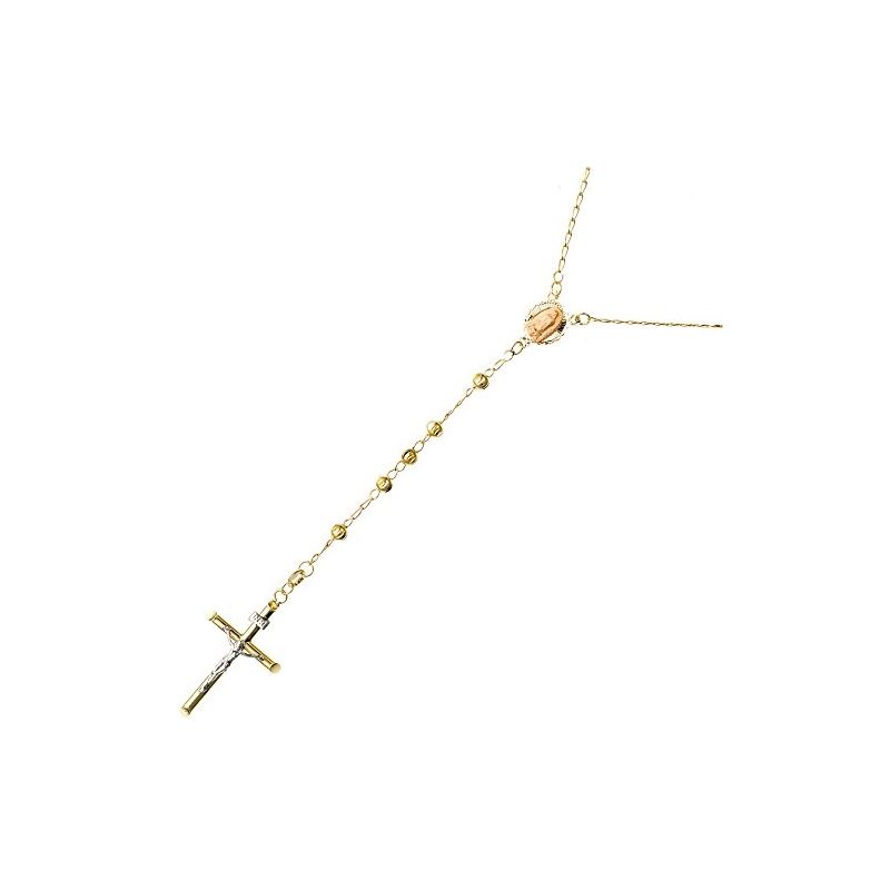 14K YELLOW Gold HOLLOW ROSARY Chain - 30 69025 1