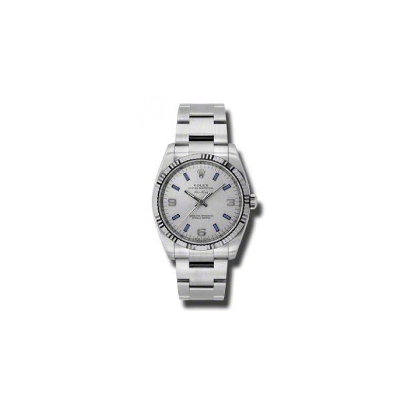 Rolex Watches  AirKing White Gold Fluted 54047 1