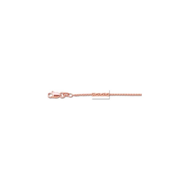 14K Rose Gold 1.0mm wide Diamond Cut Whe 64524 1